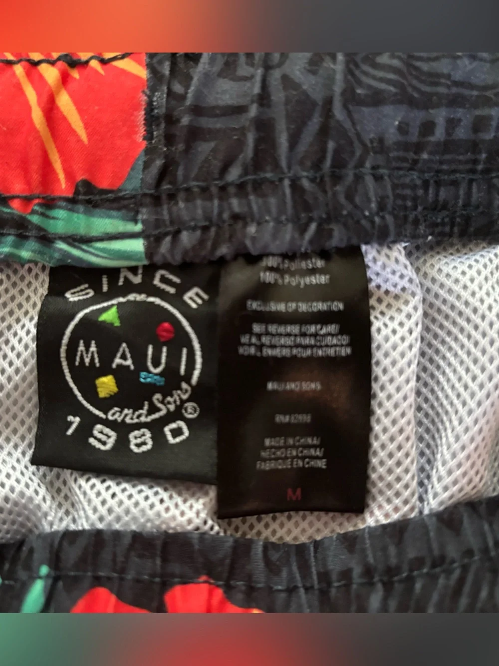 Maui and Sons Men’s Medium Swim Trunks